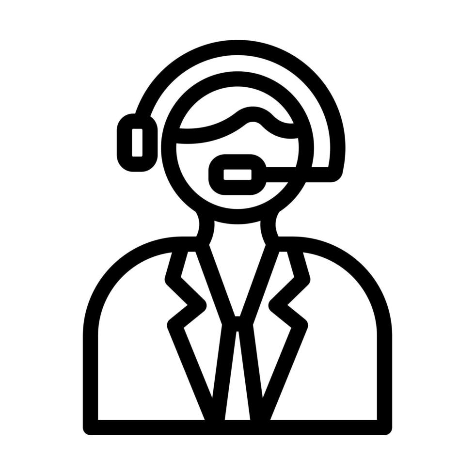 Commentator Icon Design vector