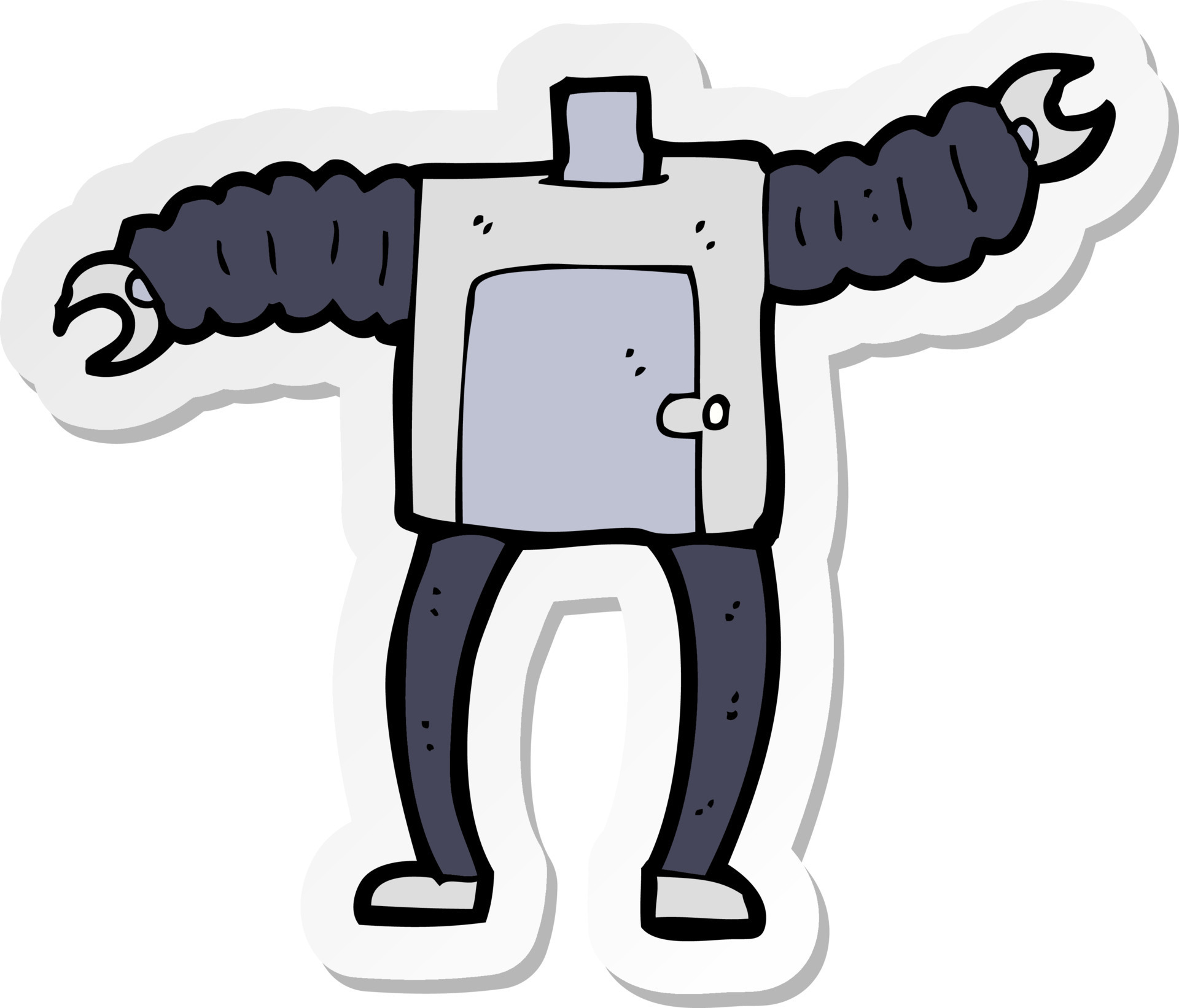 sticker of a cartoon robot body 10753718 Vector Art at Vecteezy sticker of a cartoon robot body 10753718 Vector Art at Vecteezy