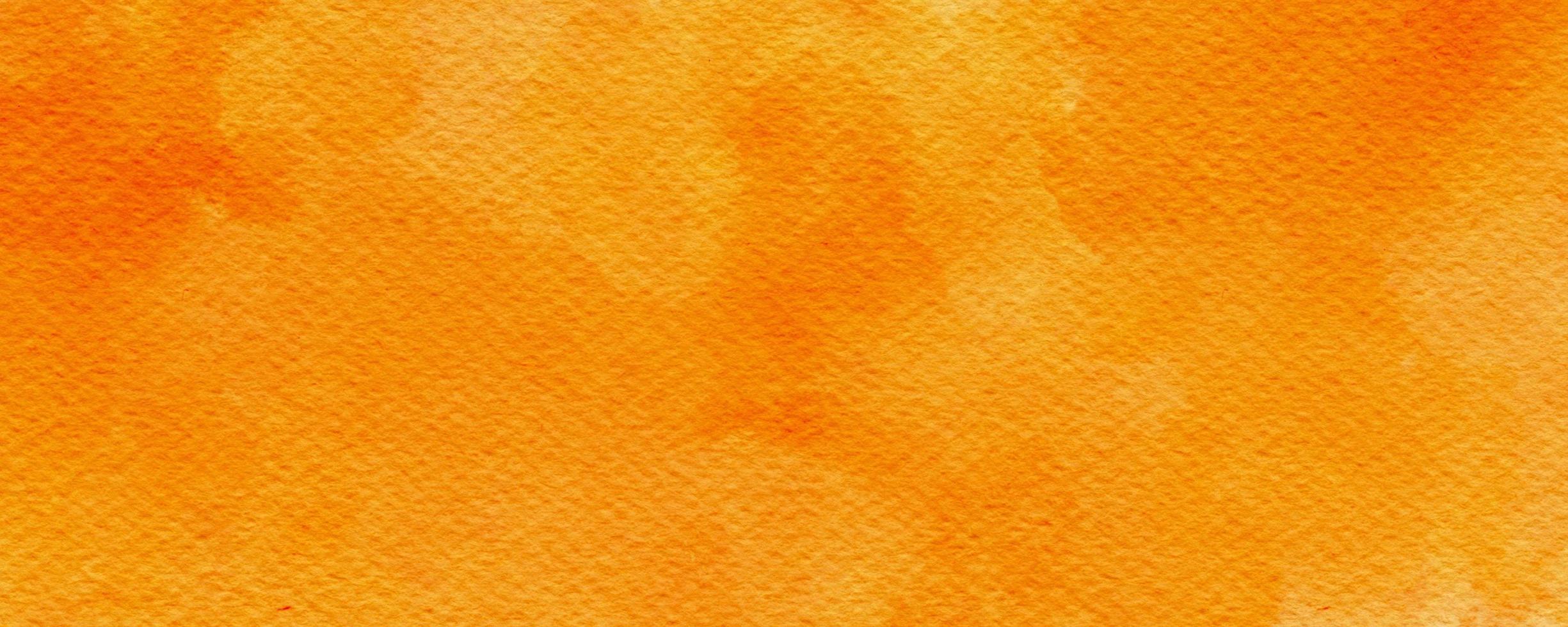 Orange Watercolor abstract texture rectangle background photo