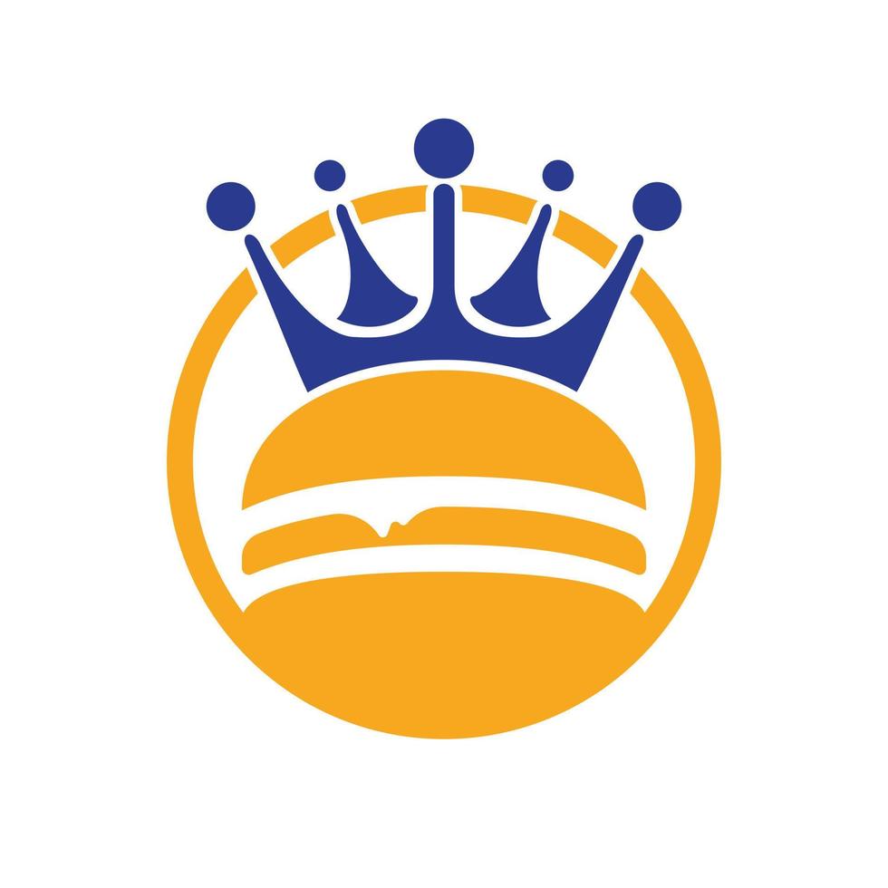 Burger king vector logo design.