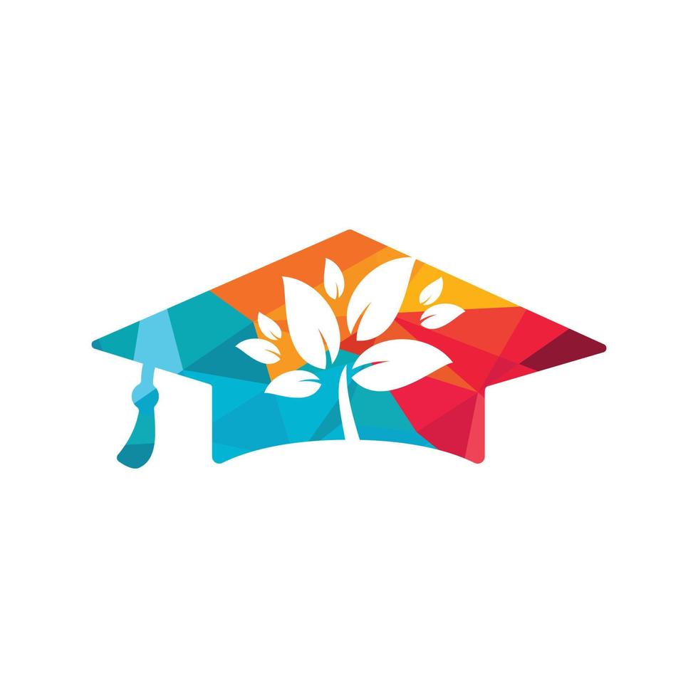 Creative modern nature Education logo design. vector