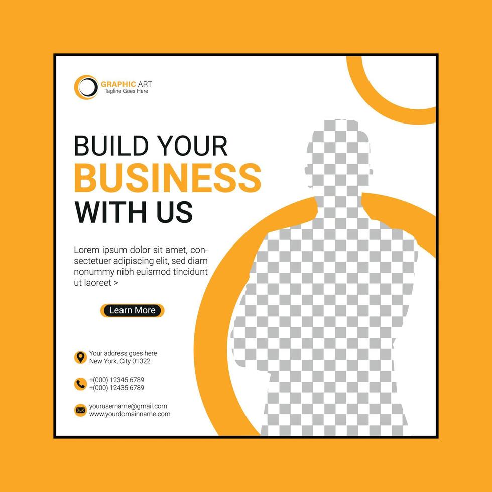 Social Media Post Design, Social media ads marketing vector