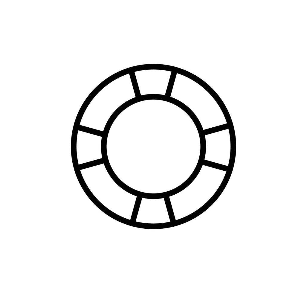 Lifebuoy icon vector logo design template