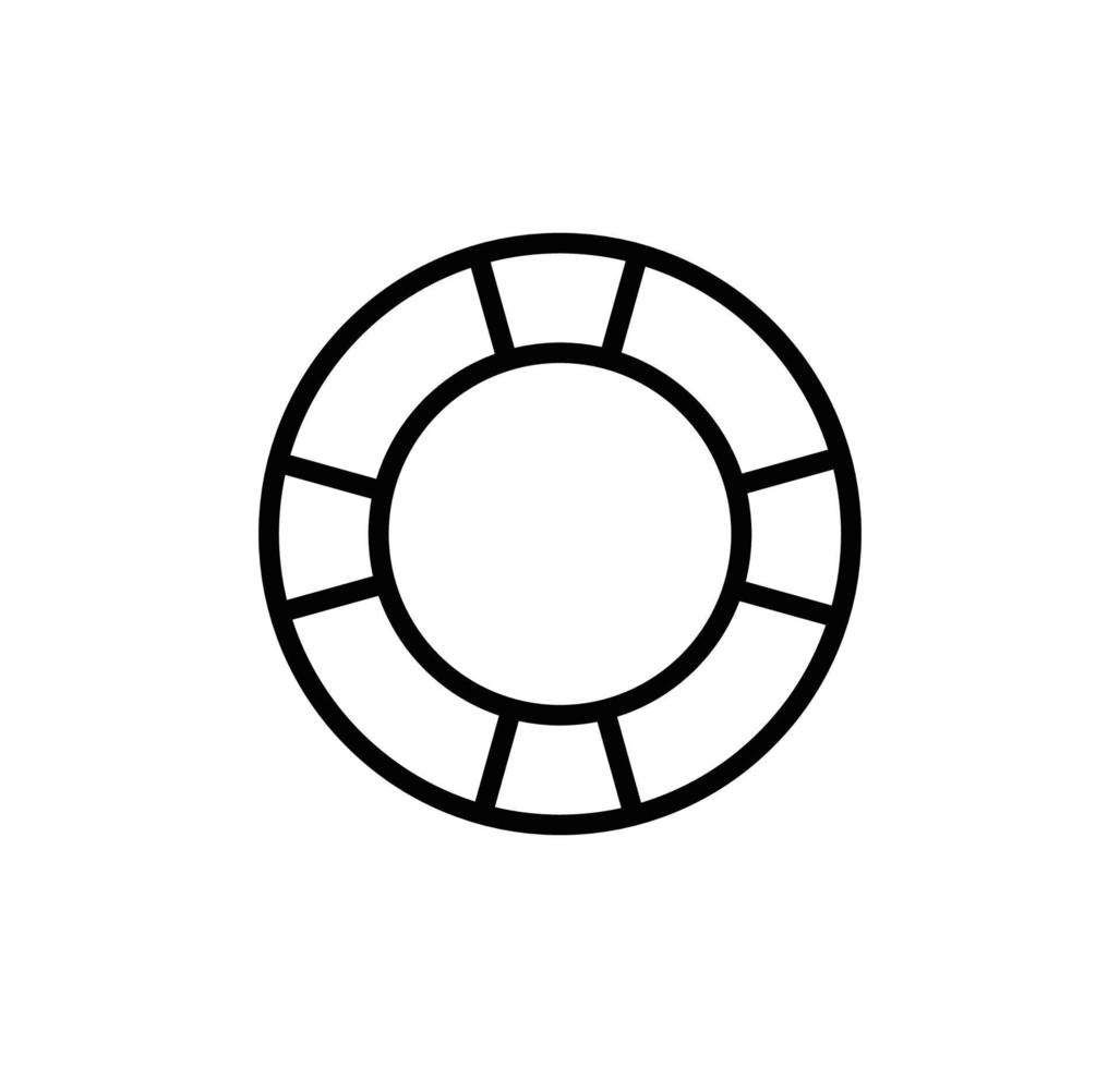 Lifebuoy icon vector logo design template