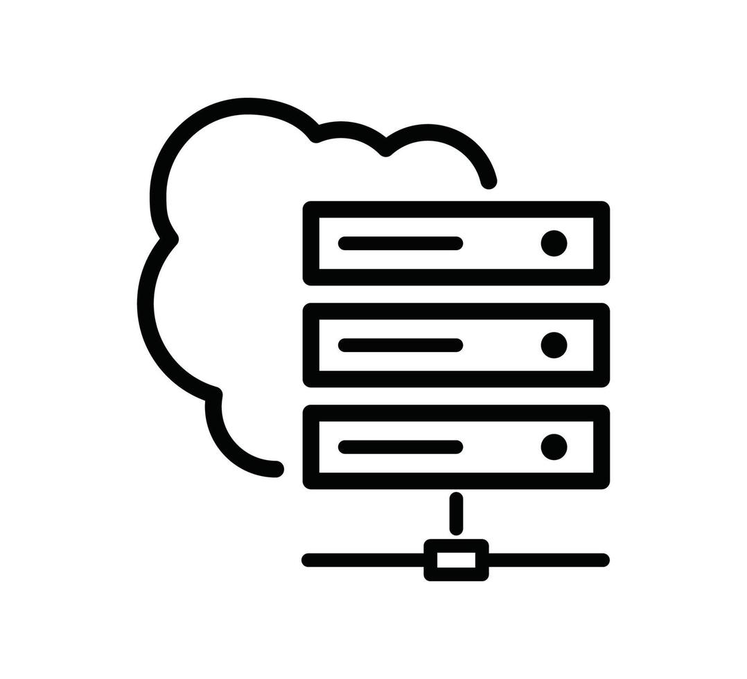Network server icon vector logo design template