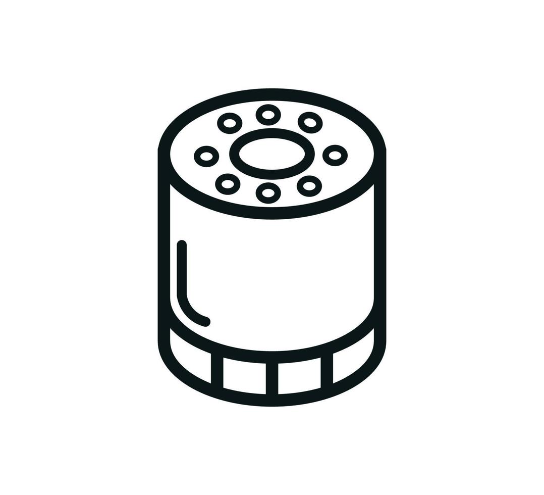 filtro de aceite icono vector estilo plano