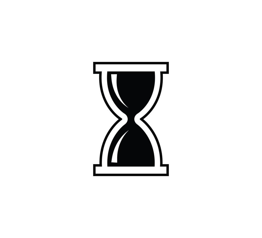 Hourglass icon vector flat style illustration