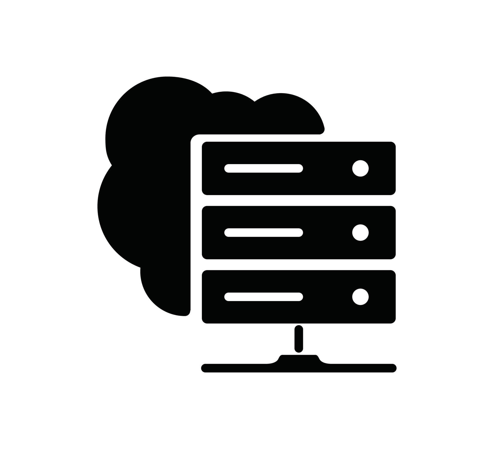 Network server icon vector logo design template 10754260 vector art at