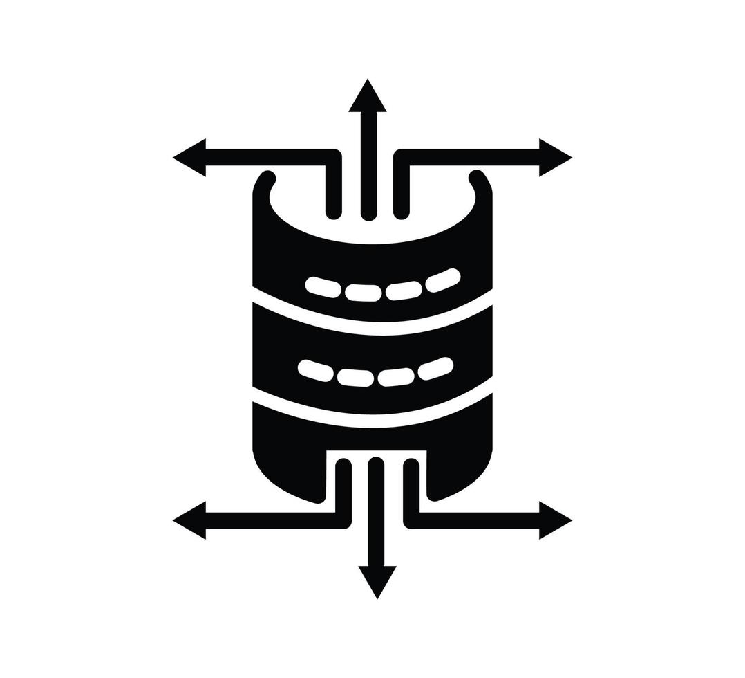 Network server icon vector logo design template