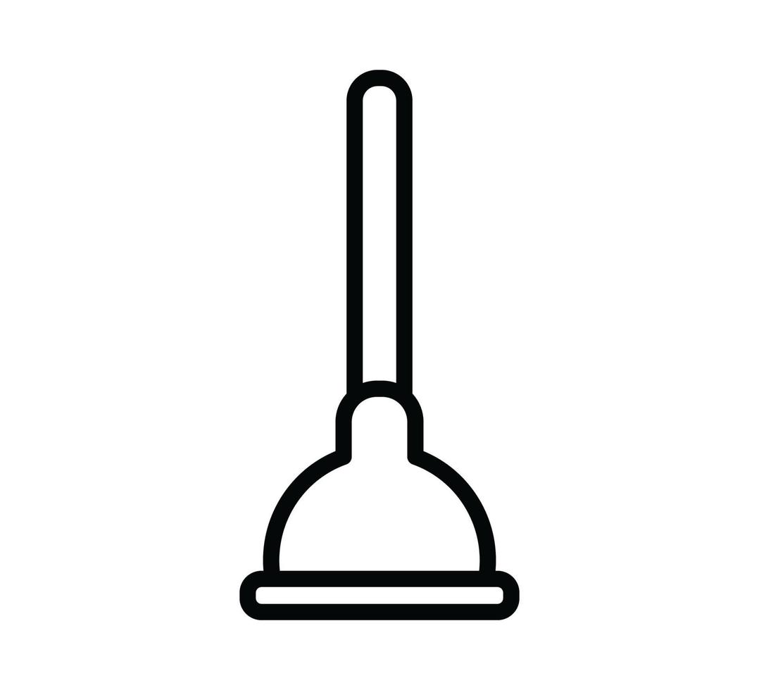 Plunger icon vector logo design template illustration