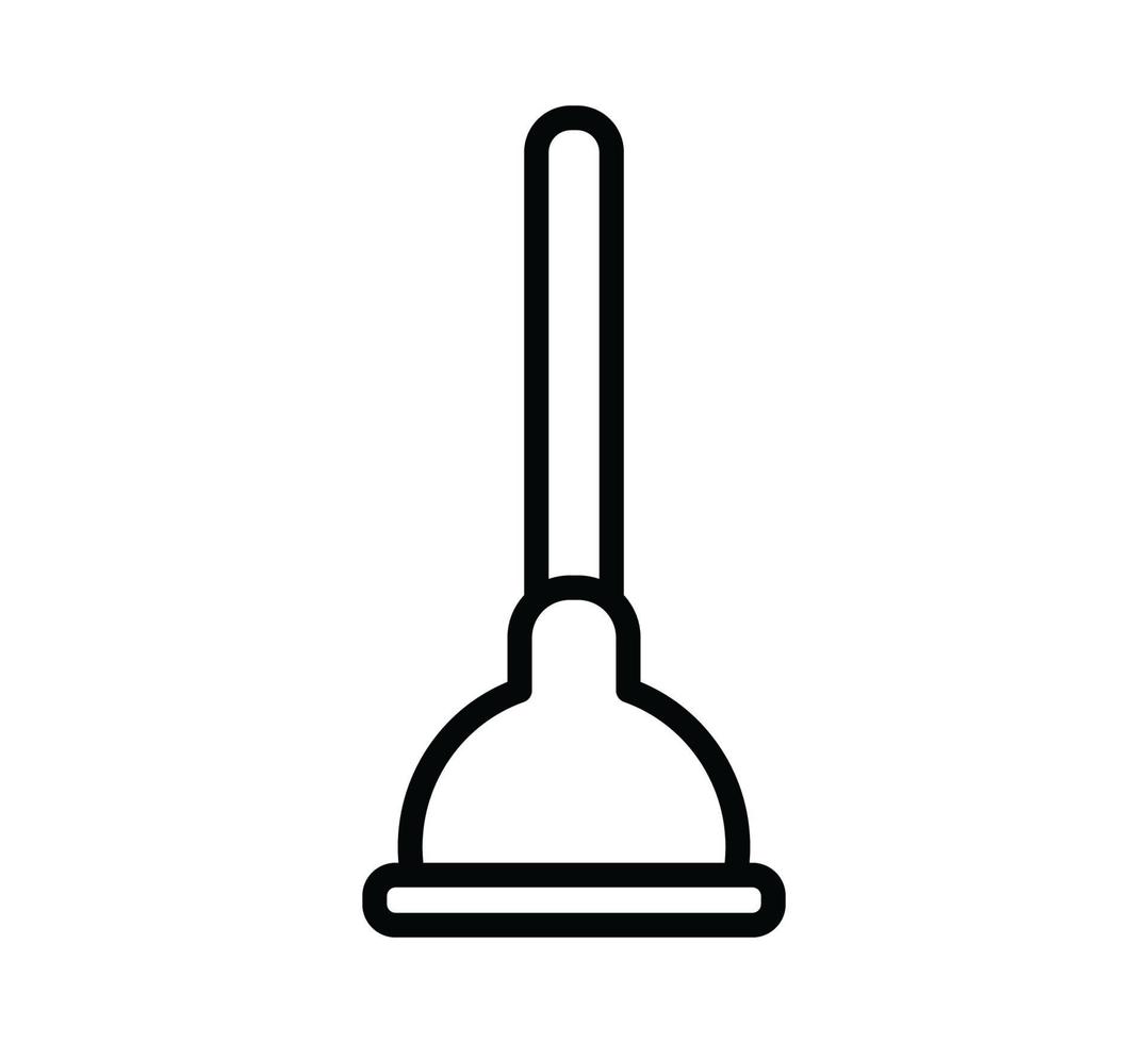 Plunger icon vector logo design template illustration