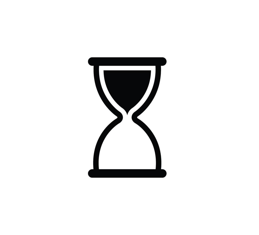 Hourglass icon vector logo design illustration