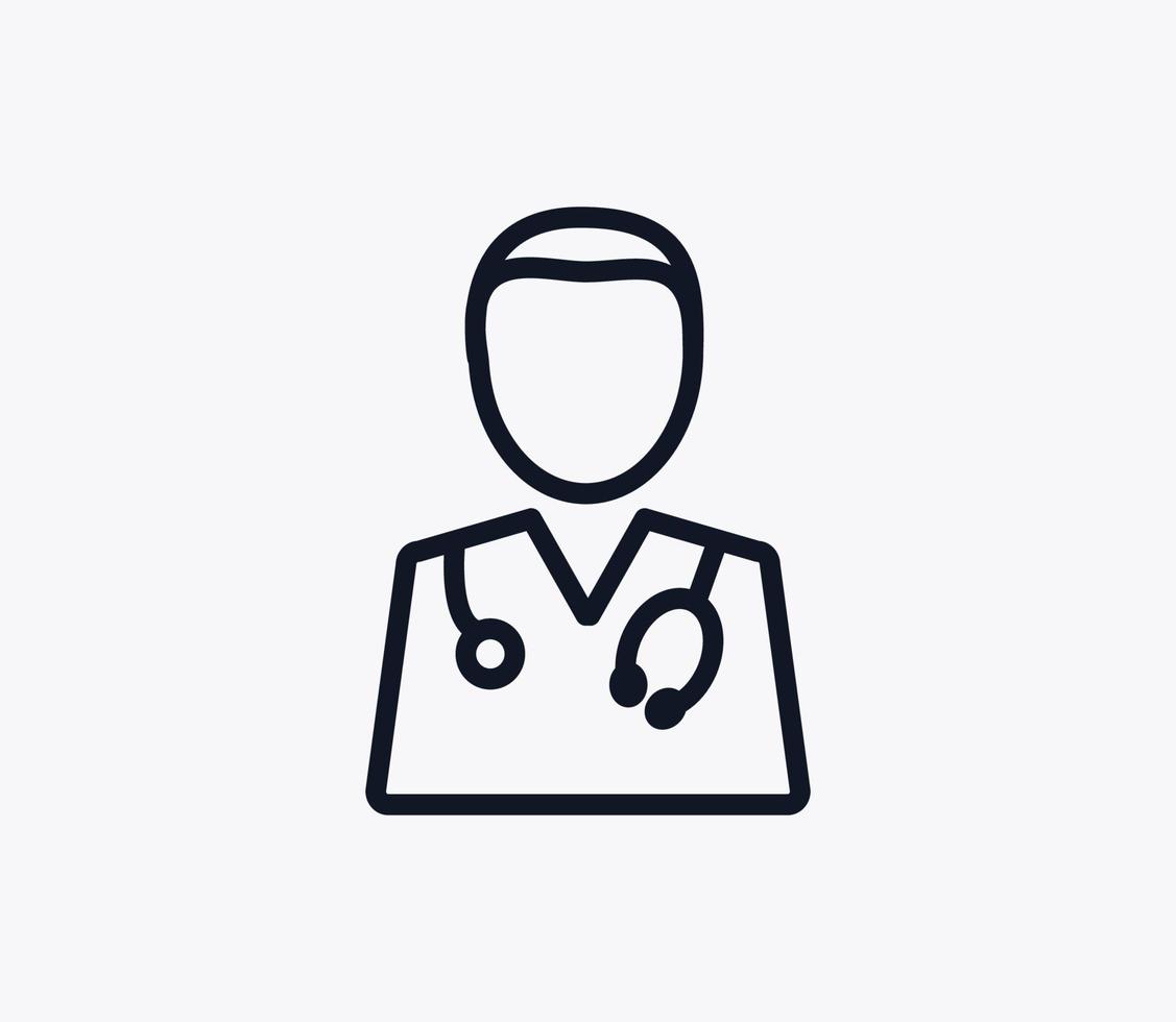 Doctor icon vector logo design template