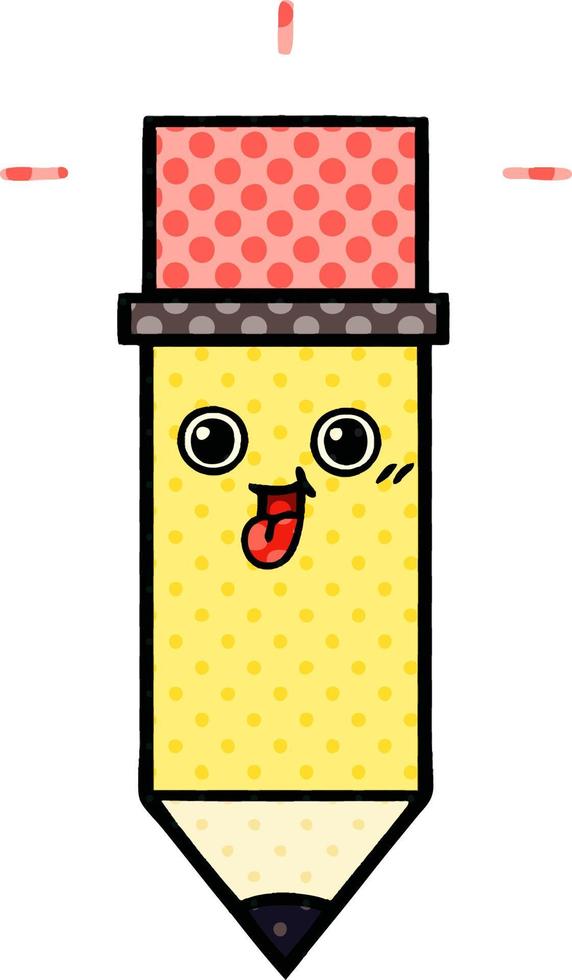 comic book style cartoon pencil vector