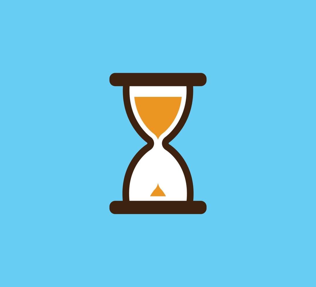 Hourglass icon vector flat style illustration