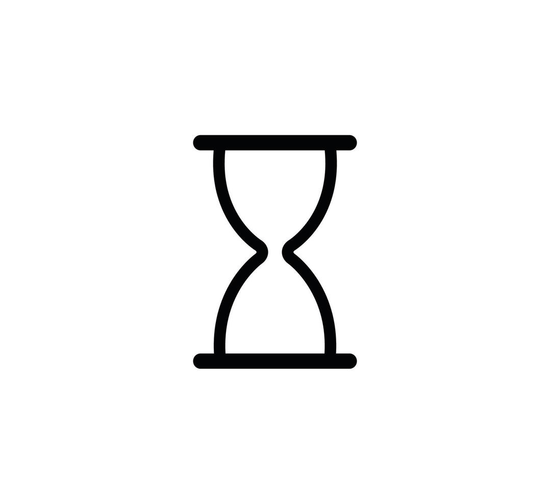 Hourglass icon vector flat style illustration