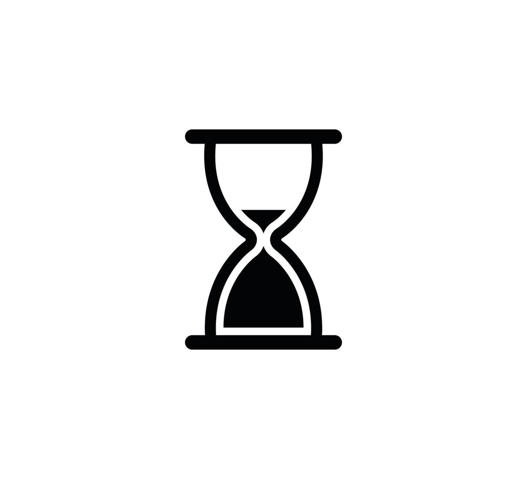 Hourglass icon vector flat style illustration