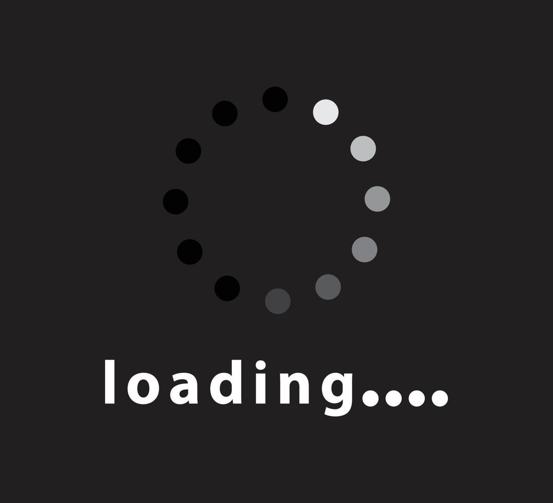 Loading icon vector logo design template