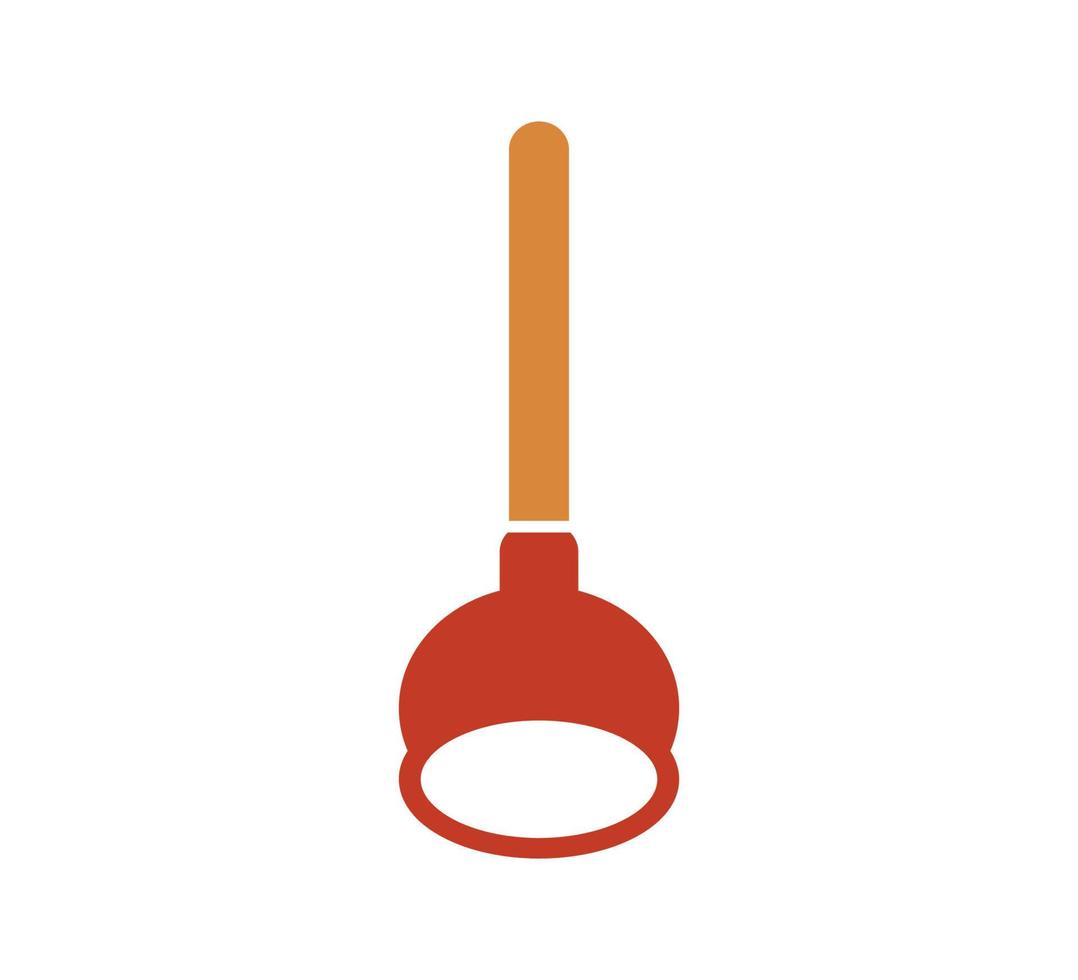 Plunger icon vector logo design template