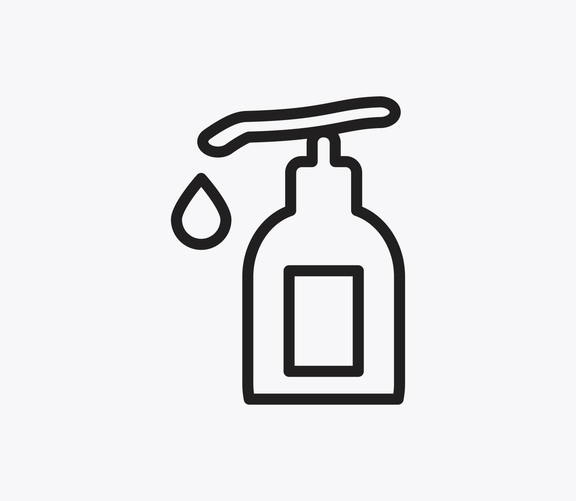 plantilla de diseño de logotipo de vector de icono de desinfectante de manos
