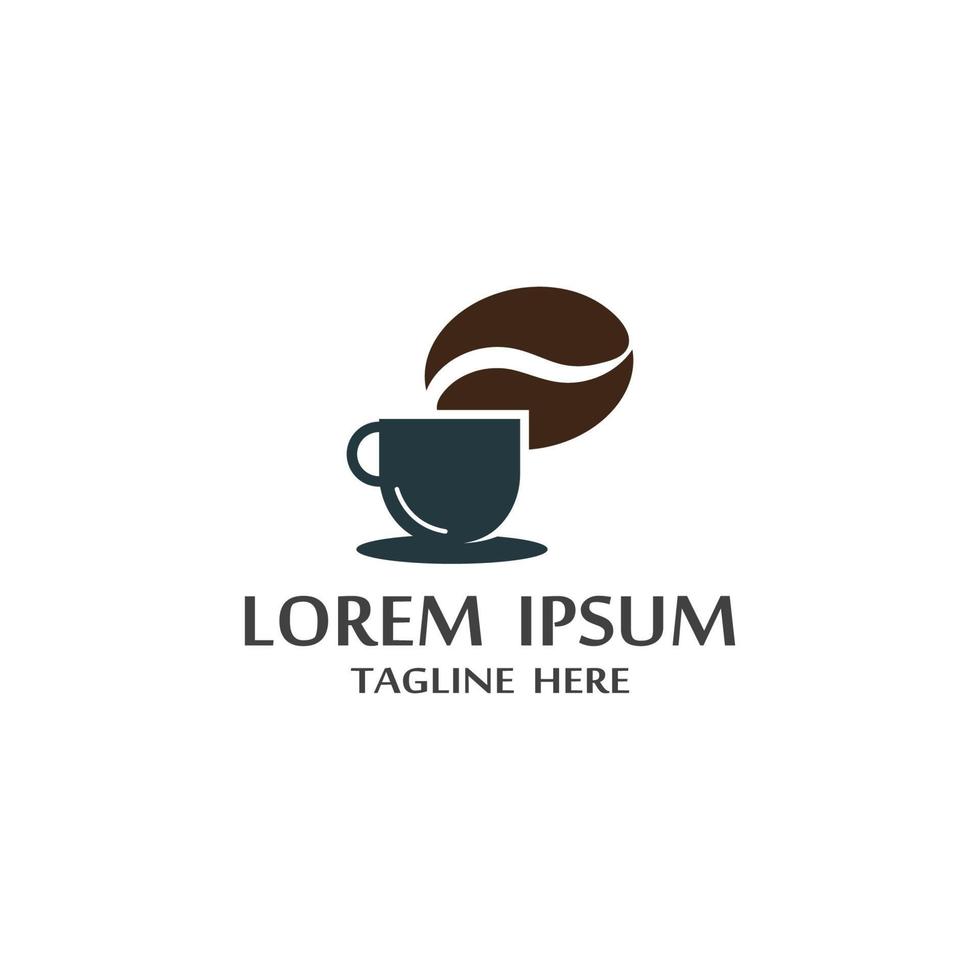 coffee bean icon vector illustration template
