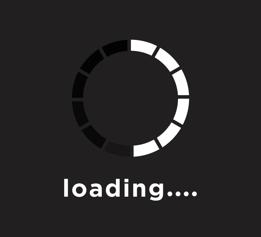 Loading icon vector logo design template illustration