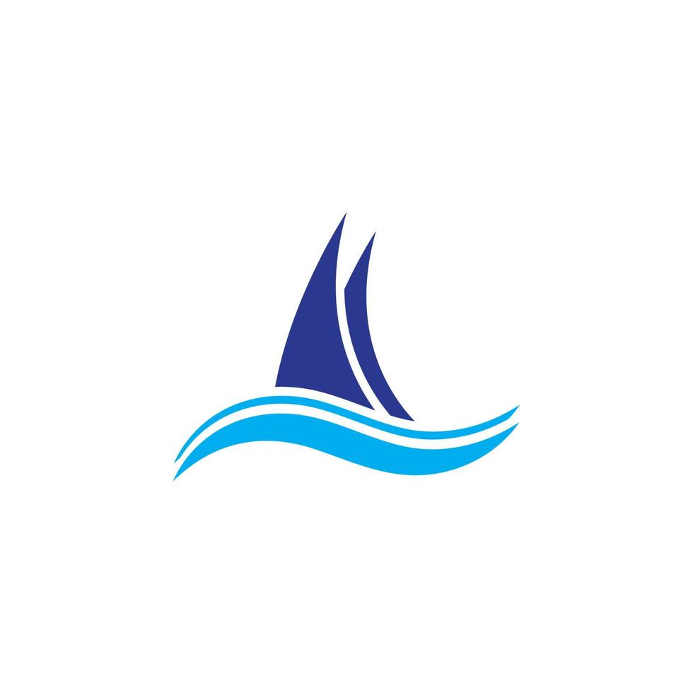 Water wave icon vector