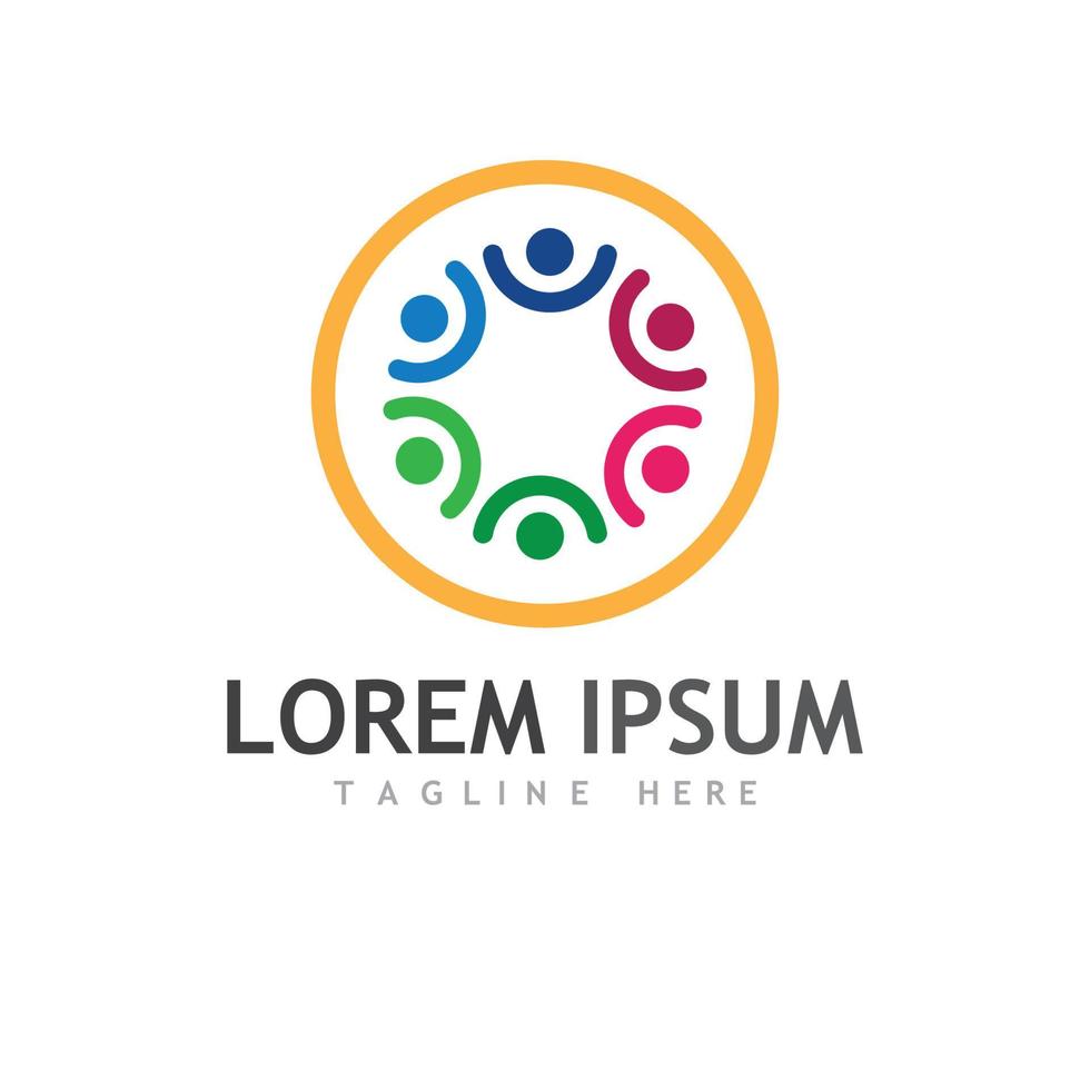 community icon logo vector template