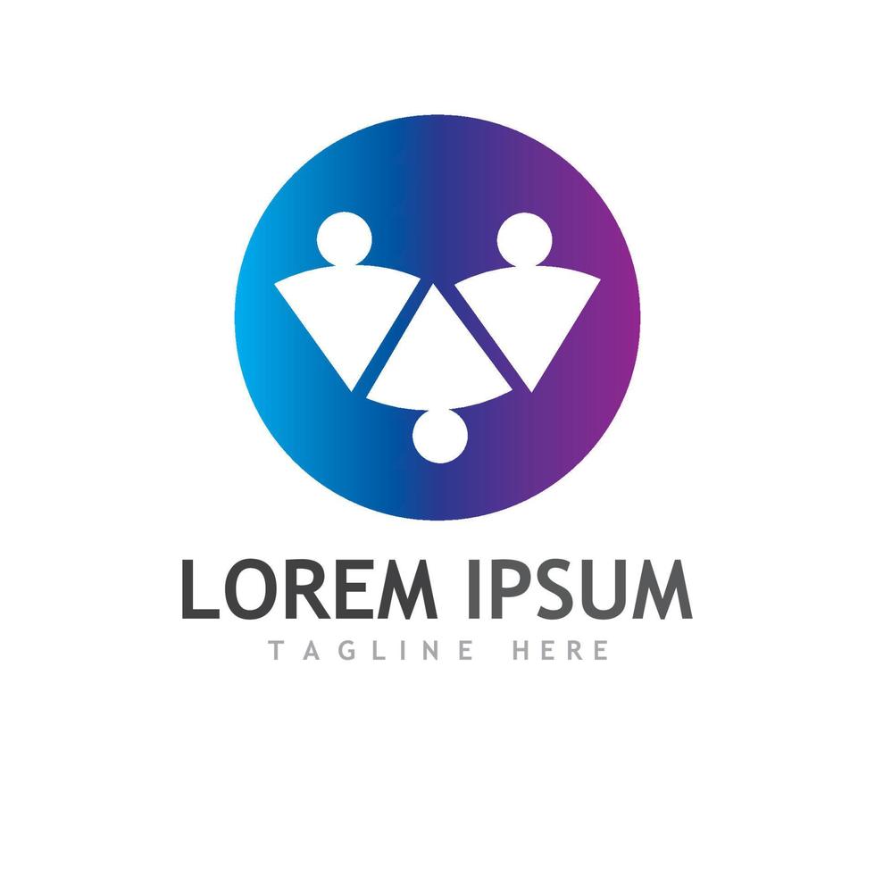 Community team group logo vector