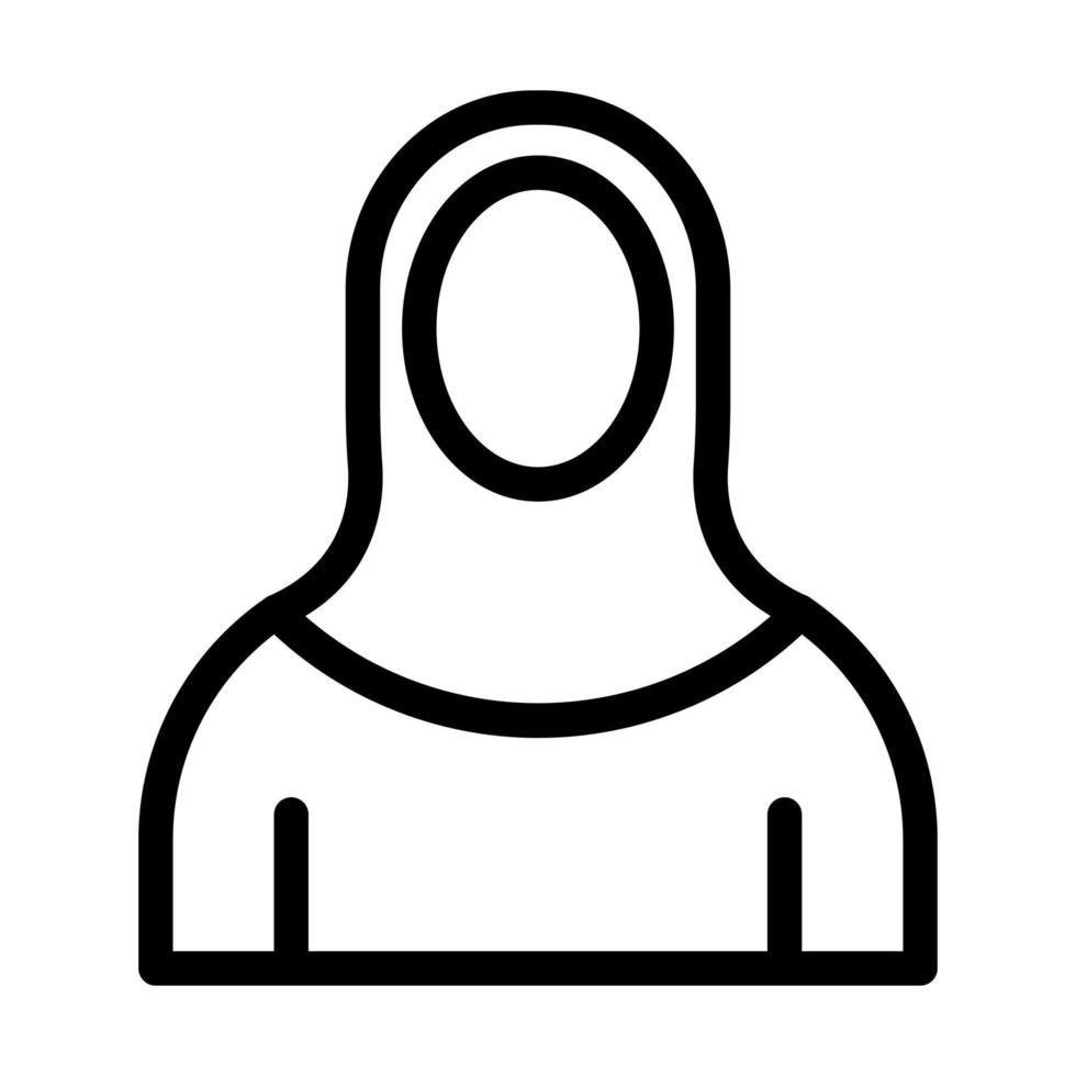 Islamic Woman Icon Design vector
