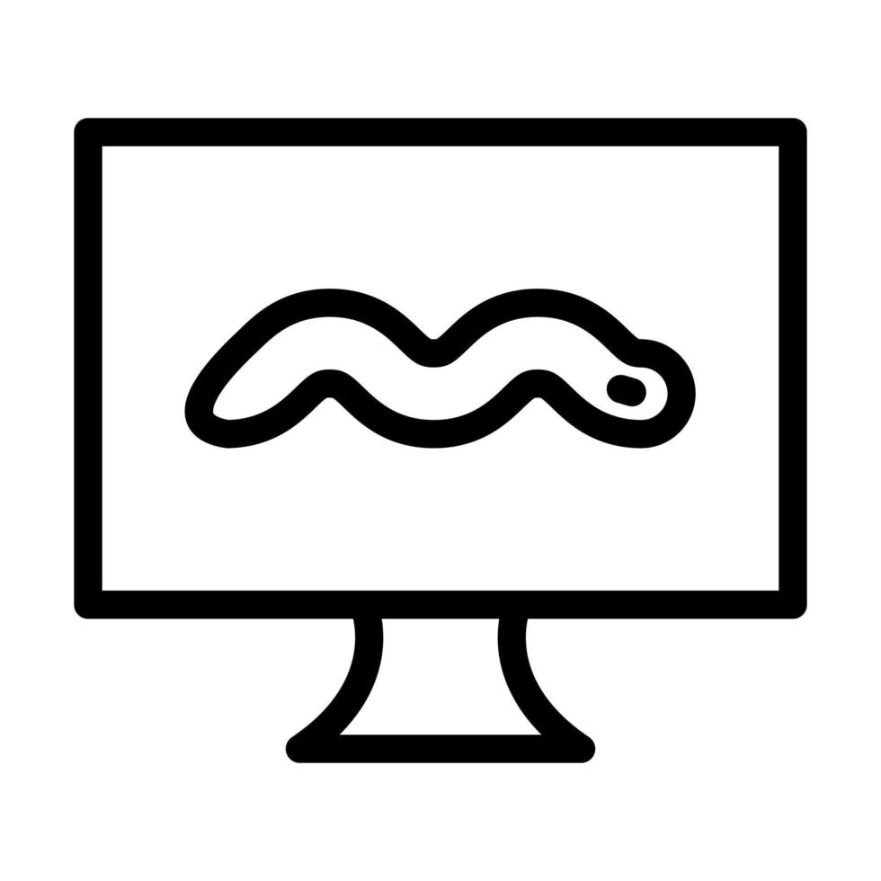 Worm Icon Design vector