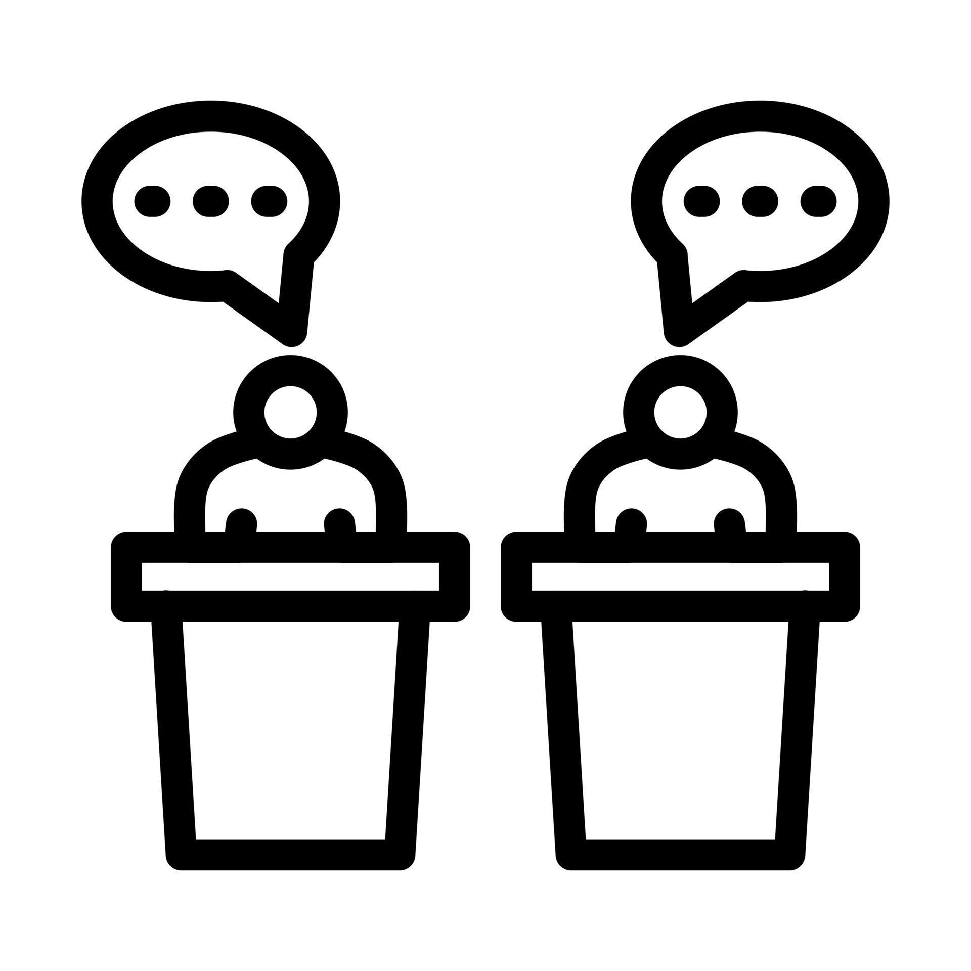 diseño de icono de debate 10755272 Vector en Vecteezy