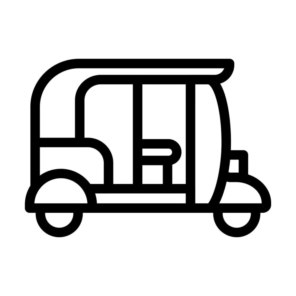 diseño de icono de rickshaw vector