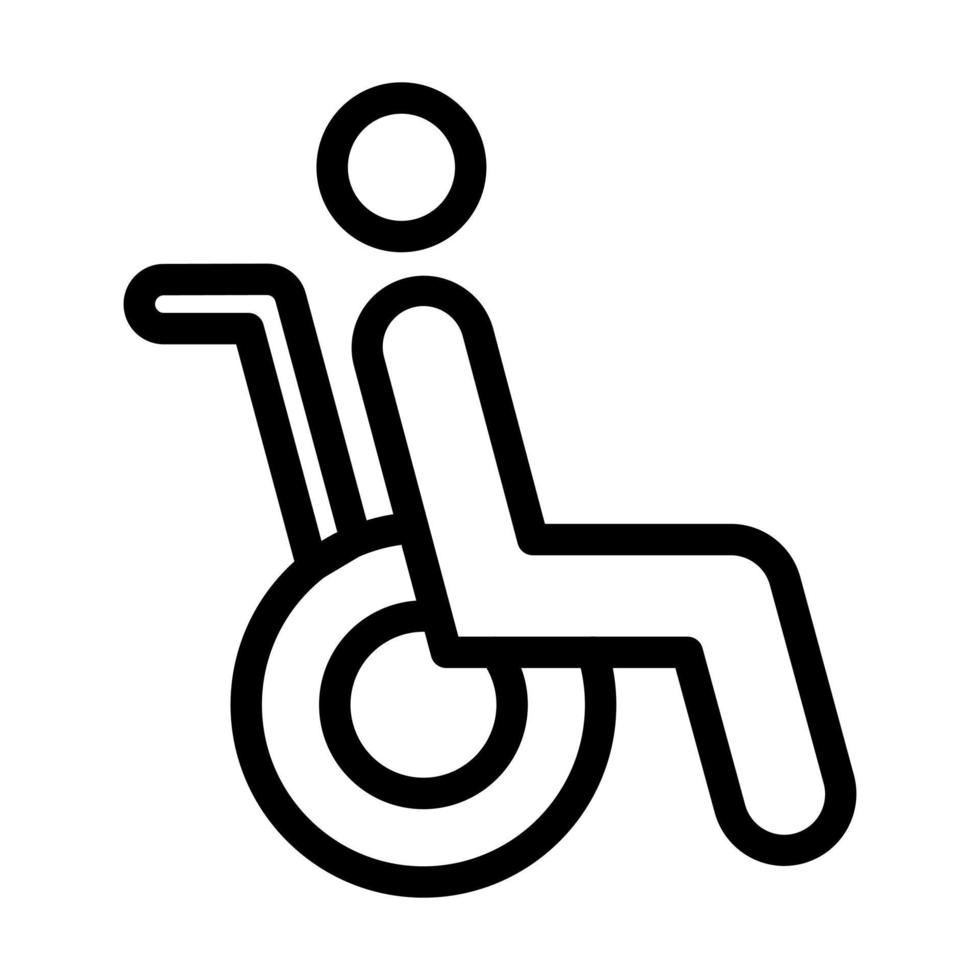 Disabled Person Icon Design vector