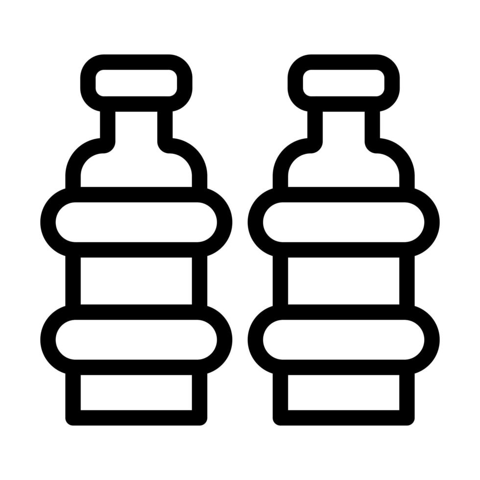 diseño de icono de dos botellas vector