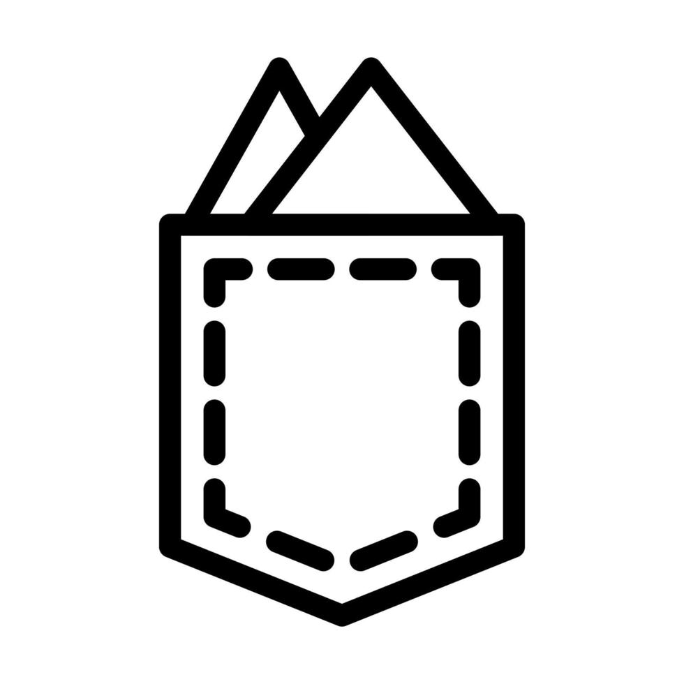 Pocket Square Icon Design vector
