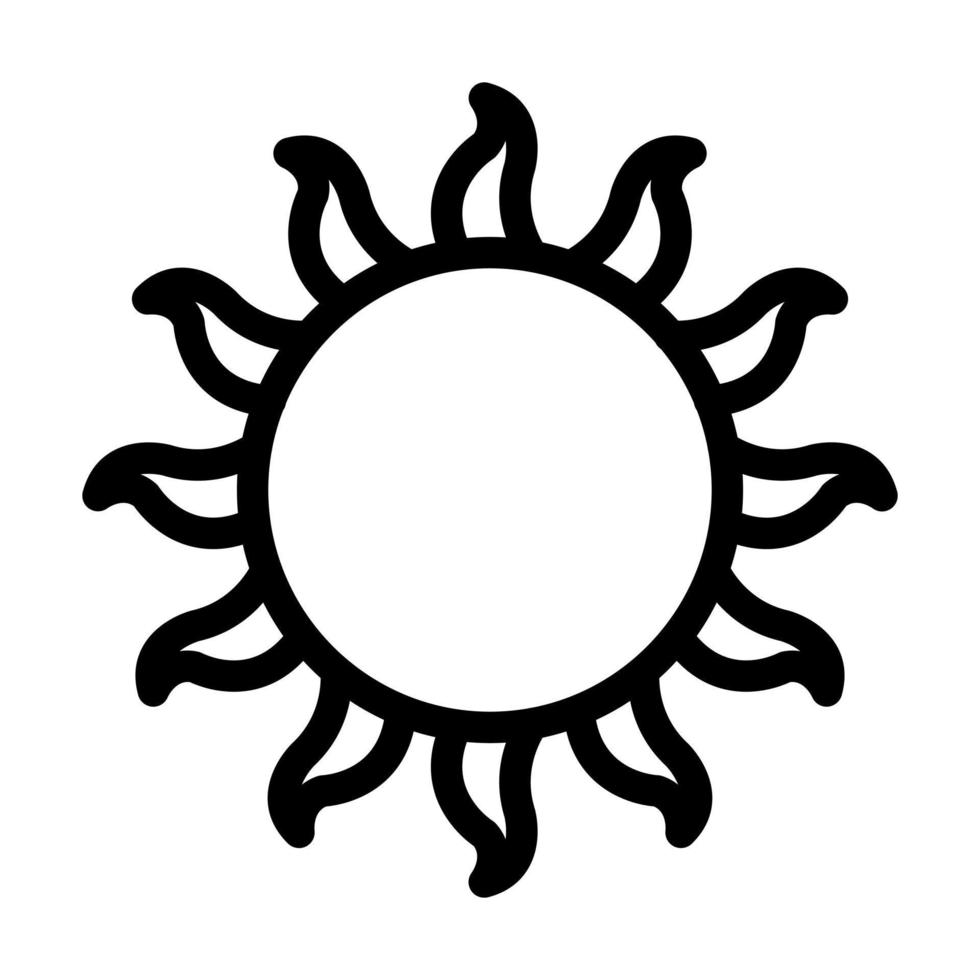 diseño de icono de sol vector