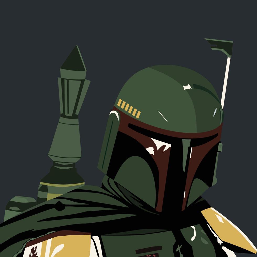 Boba Fett Bounty Hunter vector