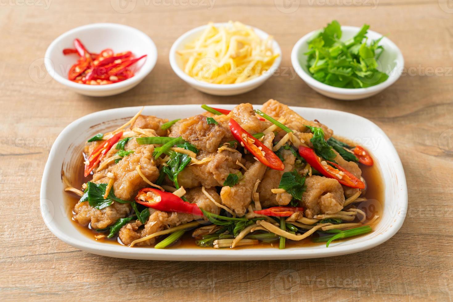 Stir Fried Fish with Chinese Celery 10755894 Stock Photo at Vecteezy