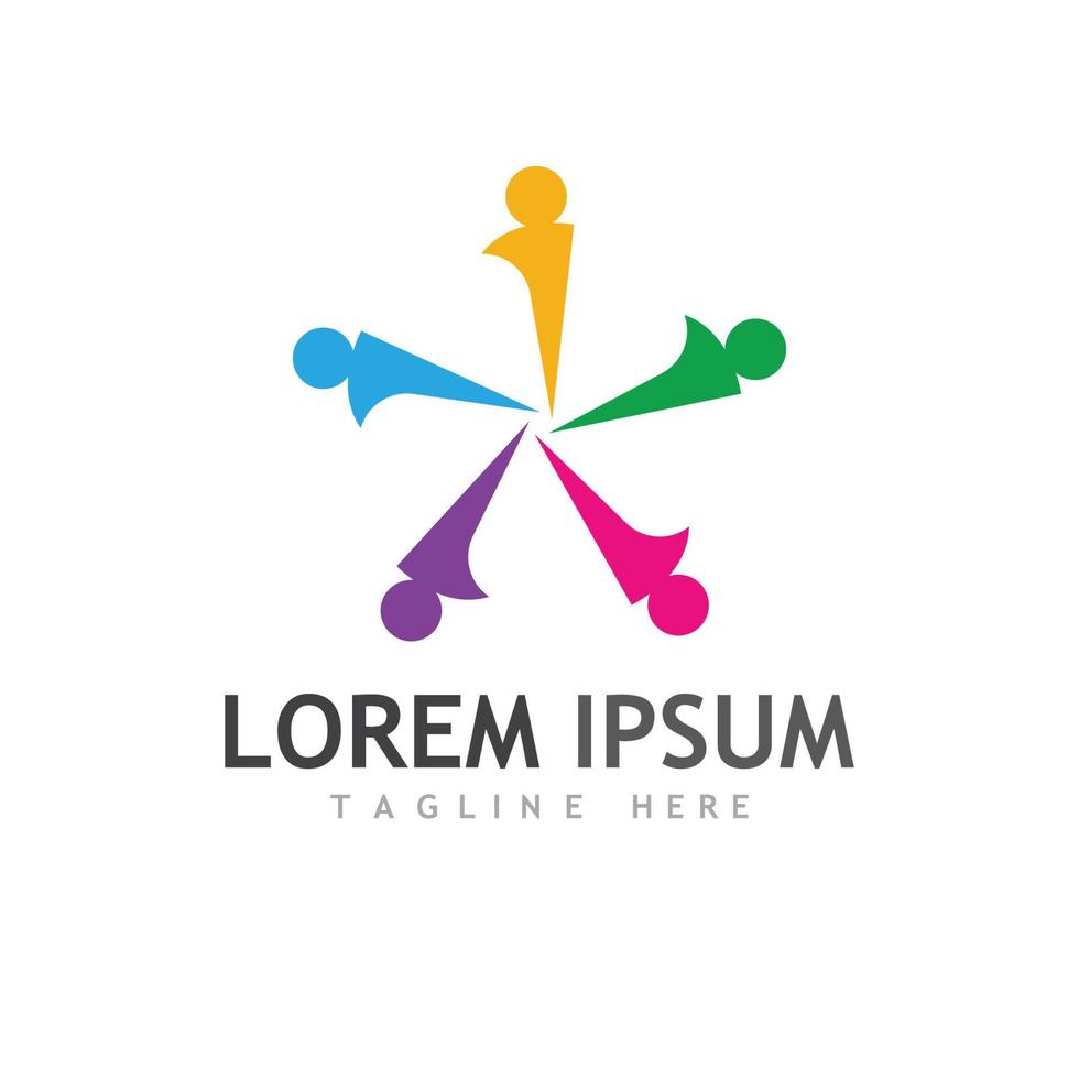 Community team group logo vector