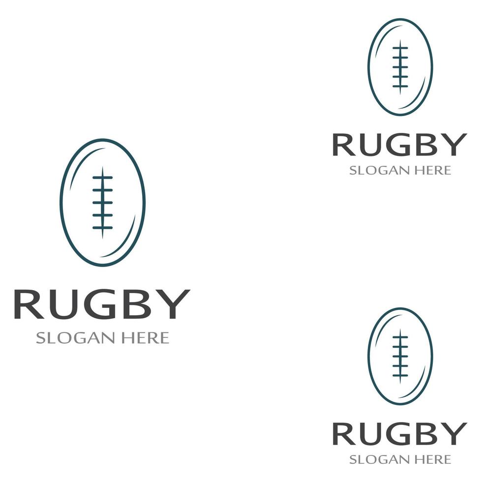 pelota de rugby, fútbol americano, icono, vector, logotipo, plantilla vector