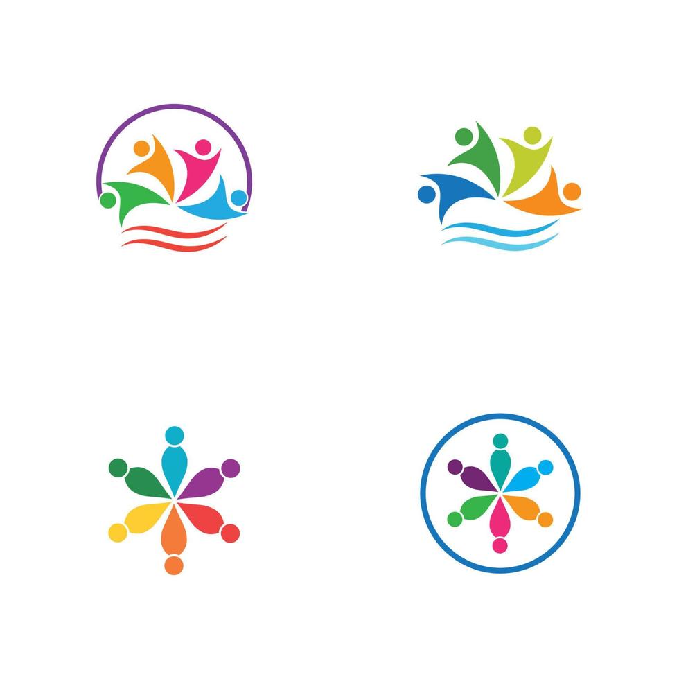 Community team group logo vector