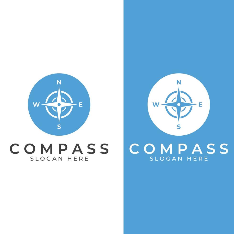 Compass logo, directional guide or pandom. Compass logo icon vector illustration template.
