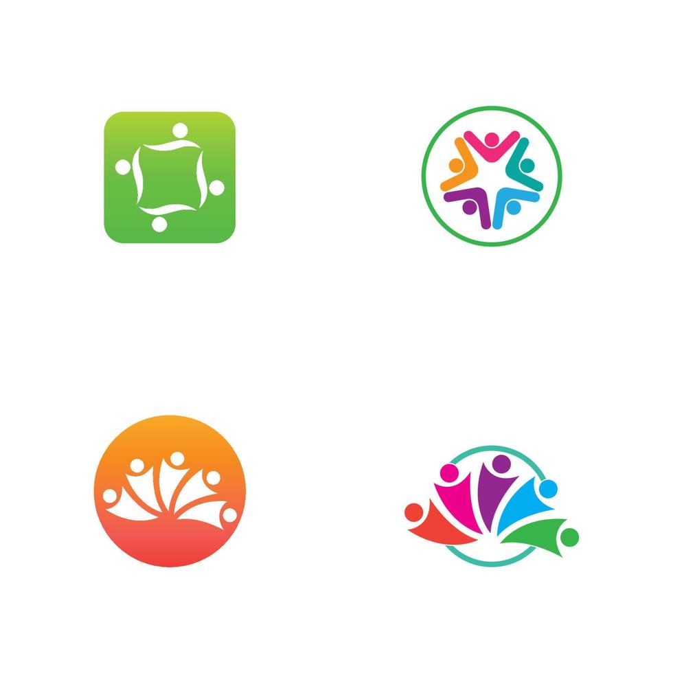Community team group logo vector