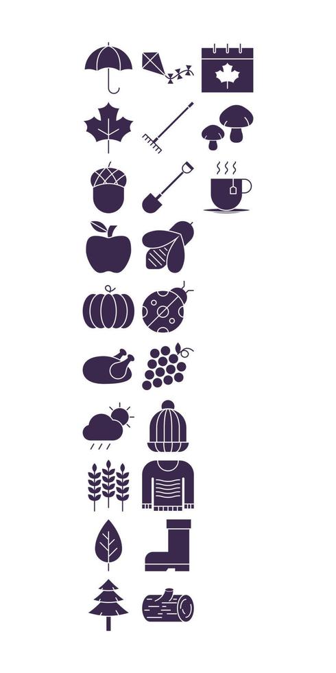 Autumn Icons Pack vector