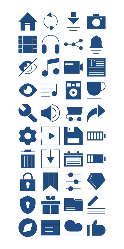 User Interface Icons Pack vector