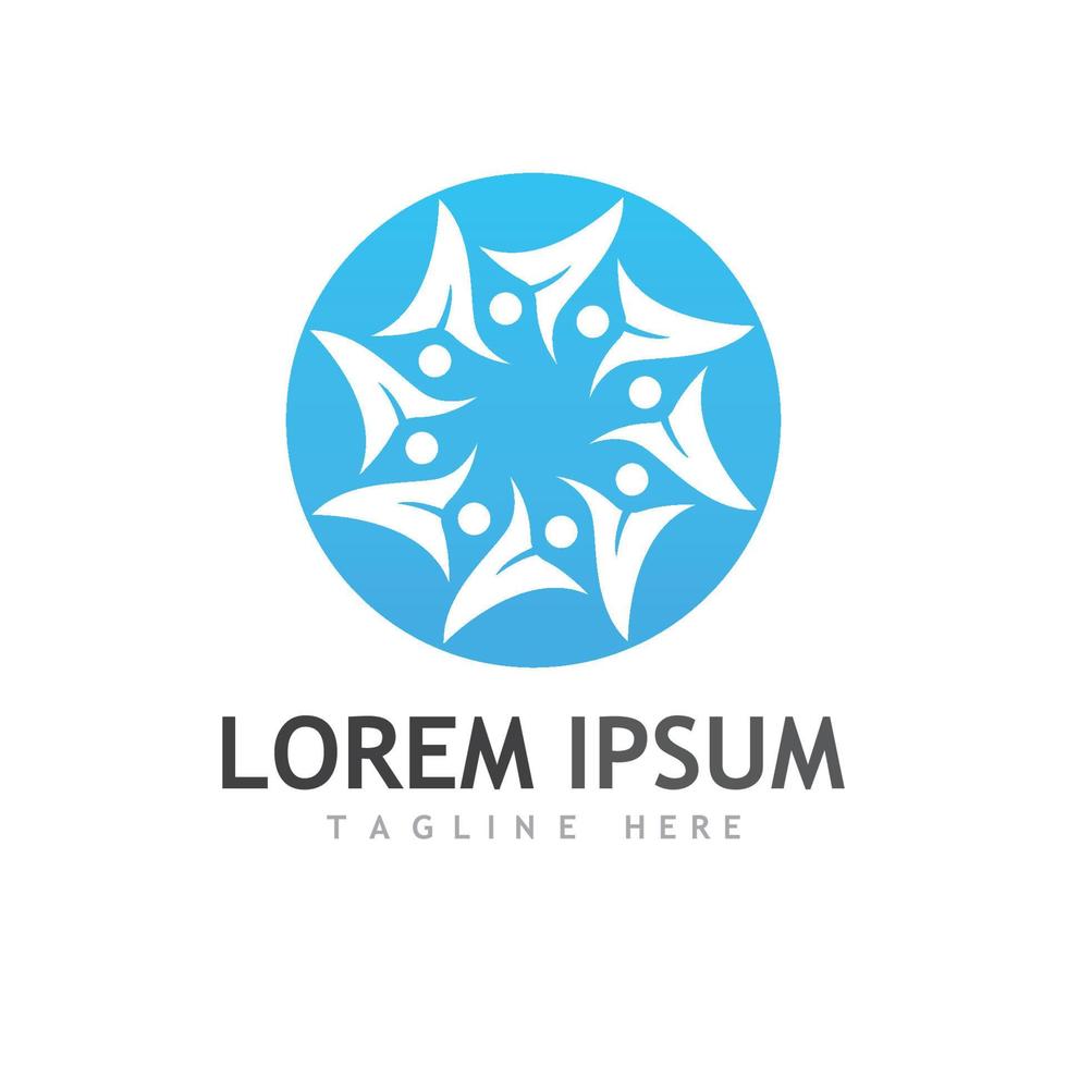 Community logos, community networks, and people check. Logos for teams or groups, kindergartens, and companies. vector