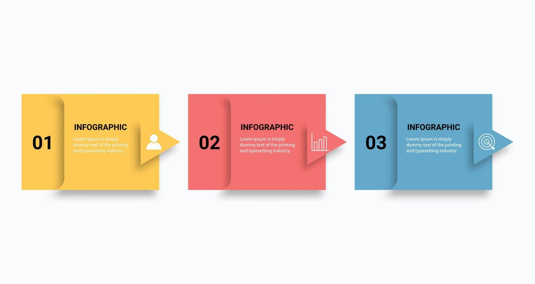 elemento de diseño infográfico de línea de tiempo y opciones de número. concepto de negocio con 3 pasos. se puede utilizar para diseño de flujo de trabajo, diagrama, informe anual, diseño web. plantilla de negocio vectorial para presentación. vector