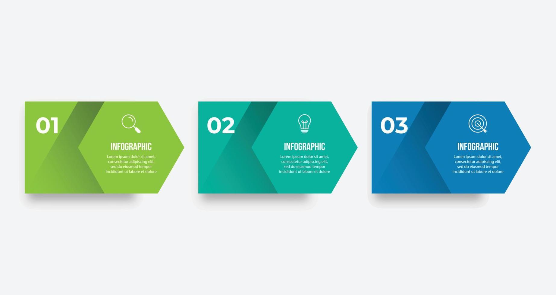 Vector infographic design template with 3 options or steps