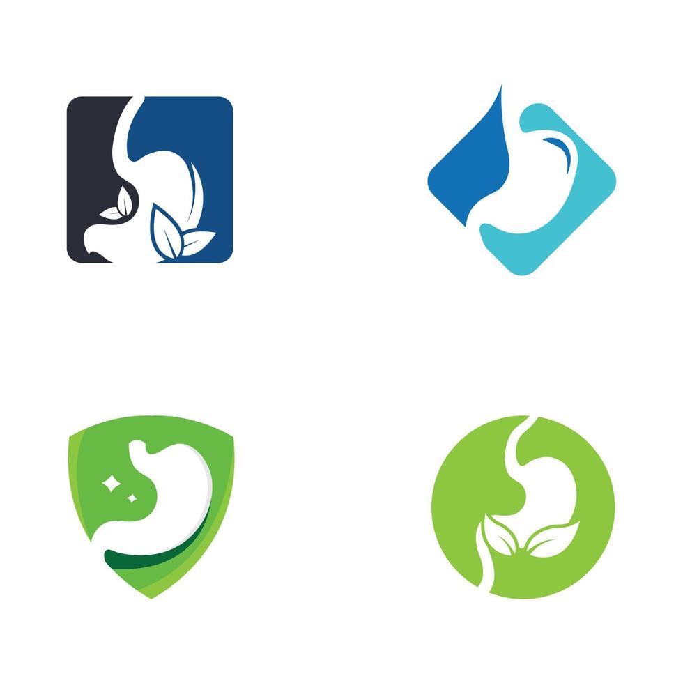 stomach care icon designs vector